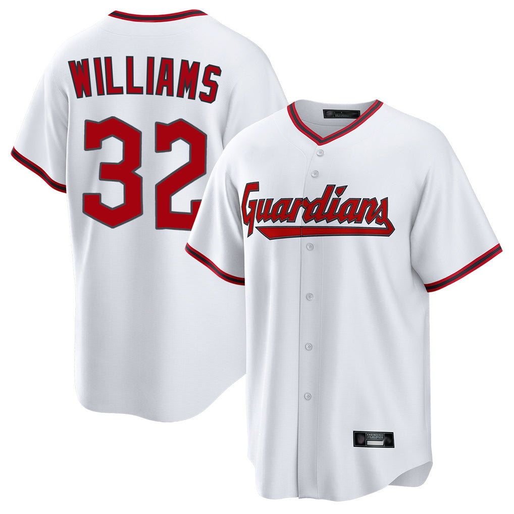 Cleveland Guardians #32 Gavin Williams Player White Fedasgoge Game Home Stitched Jerseys