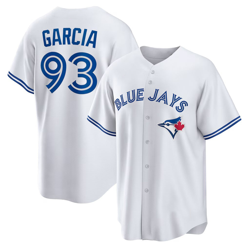 Toronto Blue Jays #93 Yimi Garcia White Fedasgoge Home Replica Player Jersey