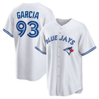 Toronto Blue Jays #93 Yimi Garcia White Fedasgoge Home Replica Player Jersey