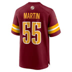 W.Commanders #55 Jacob Martin Burgundy Fedasgoge Team Game Jersey
