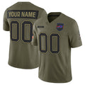 Custom B.Bills Active Player Olive Fedasgoge 2025 Salute to Service Limited Stitched Jersey