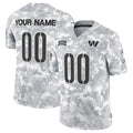 Custom W.Commanders Active Player 2024 F.U.S.E Arctic Camo Fedasgoge Salute To Service Limited Stitched Jersey