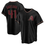 Arizona Diamondbacks #41 Carlos Santana Player Black Fedasgoge Limited Home Stitched Jerseys