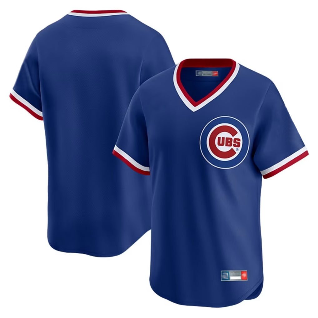 Chicago Cubs Royal Fedasgoge T-shirt Cooperstown Collection Limited Blank Player Stitched Jerseys