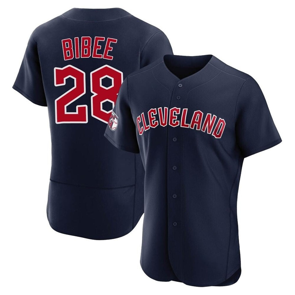 Cleveland Guardians #28 Tanner Bibee Player Navy Fedasgoge Limited Elite Home Stitched Jerseys