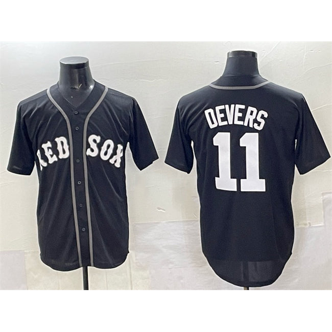 Boston Red Sox #11 Rafael Devers Black Fedasgoge Lights Out Limited Stitched Jersey
