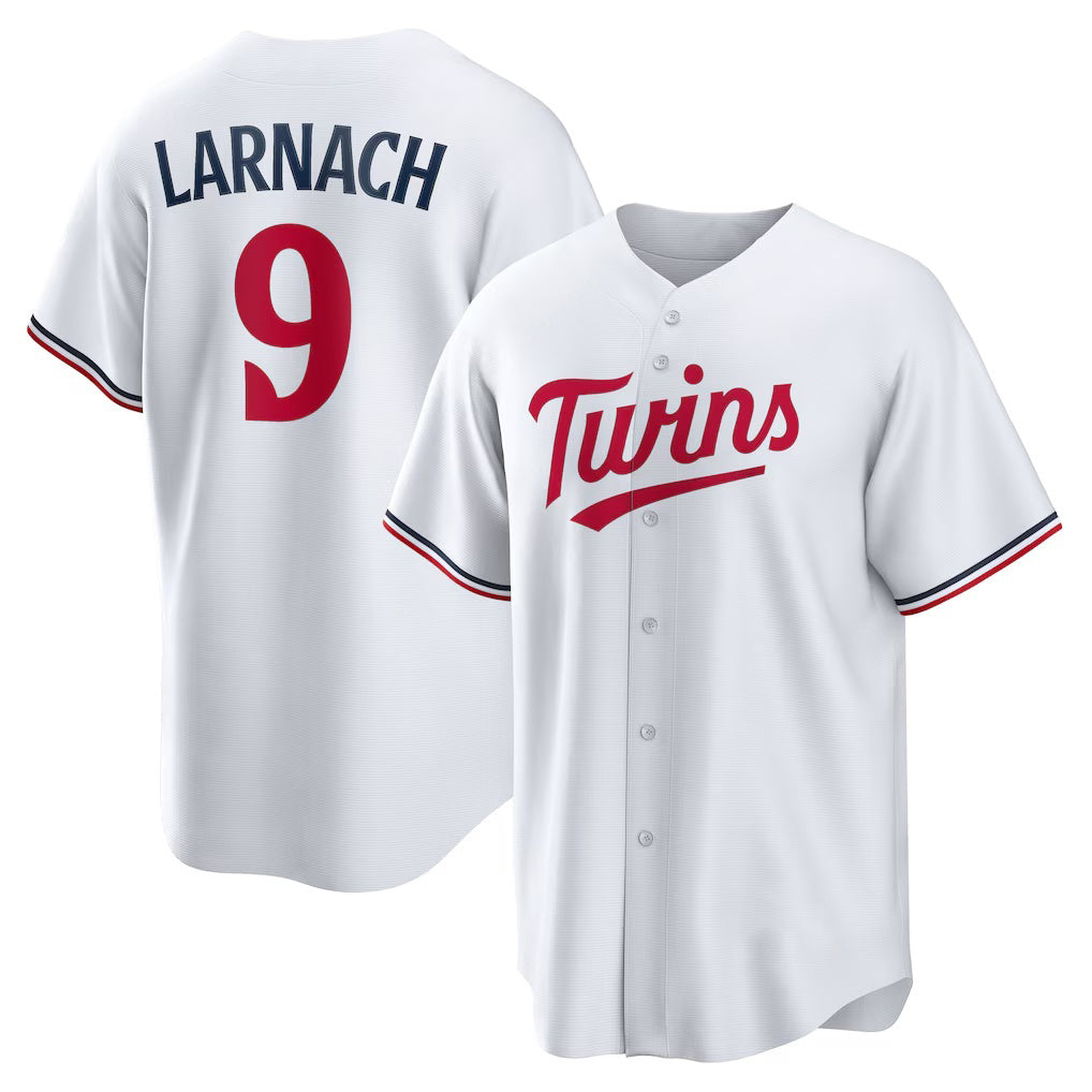 Minnesota Twins #9 Trevor Larnach White Fedasgoge Home Replica Jersey