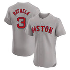 Boston Red Sox #3 Ceddanne Rafaela Player Gray Fedasgoge Road Limited Elite Home Game Stitched Jerseys1