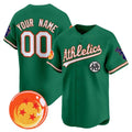 Custom Oakland Athletics x Dragon Ball Green Fedasgoge Vapor Premier Limited Jersey - All Stitched