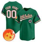Custom Oakland Athletics x Dragon Ball Green Fedasgoge Vapor Premier Limited Jersey - All Stitched