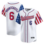 Baltimore Orioles #6 Ryan Mountcastle Player White Fedasgoge Independence Day Vapor Premier Limited Home Game Stitched Jerseys