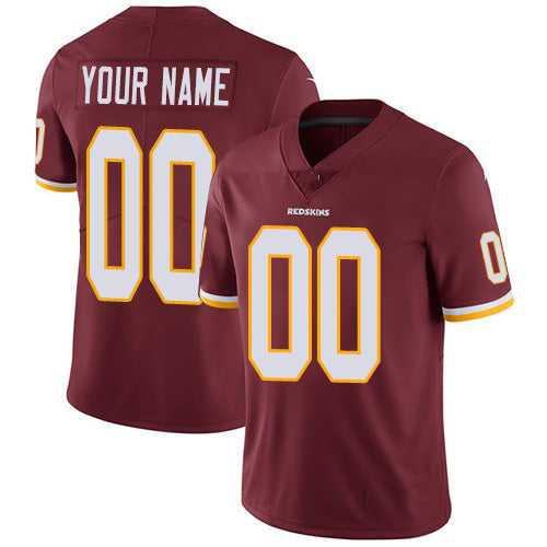 Custom W.Redskins Home Burgundy Red Fedasgoge Vapor Untouchable Limited Jersey