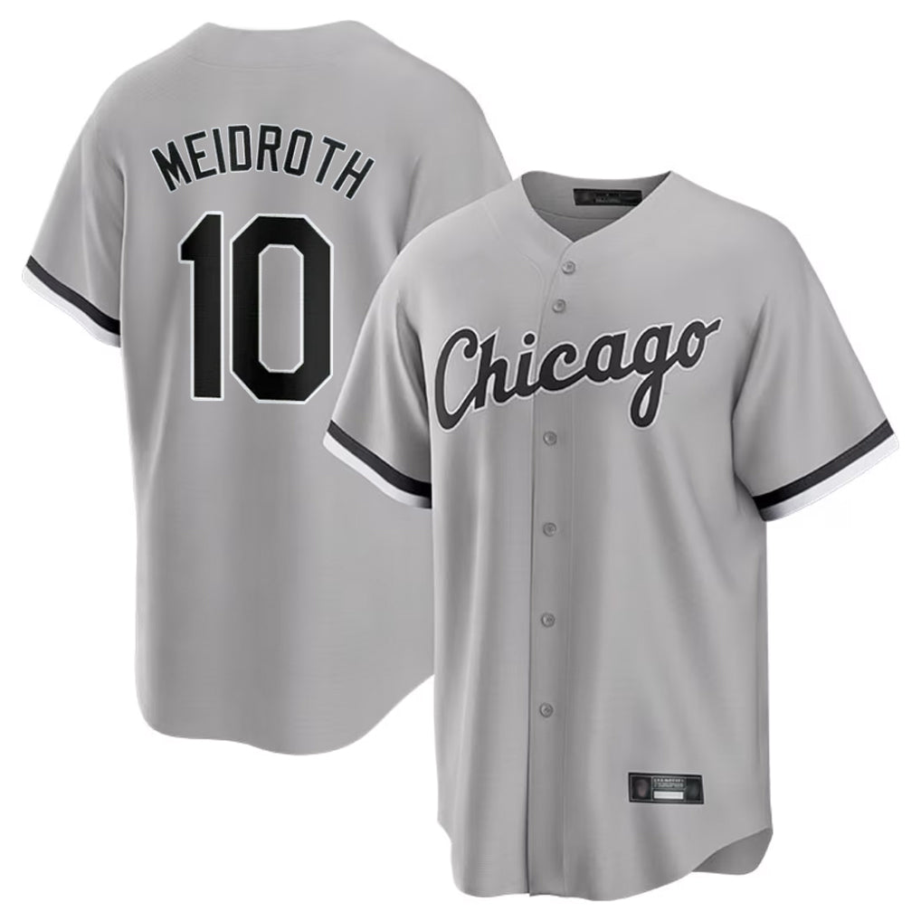 Chicago White Sox #10 Chase Meidroth Fedasgoge Player Gray Home Game Stitched Jerseys