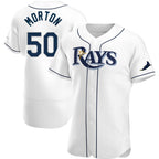 Tampa Bay Rays #50 Charlie Morton White Fedasgoge Home Jersey