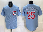 Chicago Cubs #25 Moises ballesteros Blue Fedasgoge 2026 2nd Alternate Limited Stitched Jersey