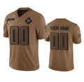 Custom A.Falcons Active Player 2023 Brown Fedasgoge Salute To Setvice Limited Stitched Jersey