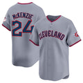 Cleveland Guardians #24 Triston McKenzie Gray Fedasgoge 2025 Alternate Limited Stitched Jersey