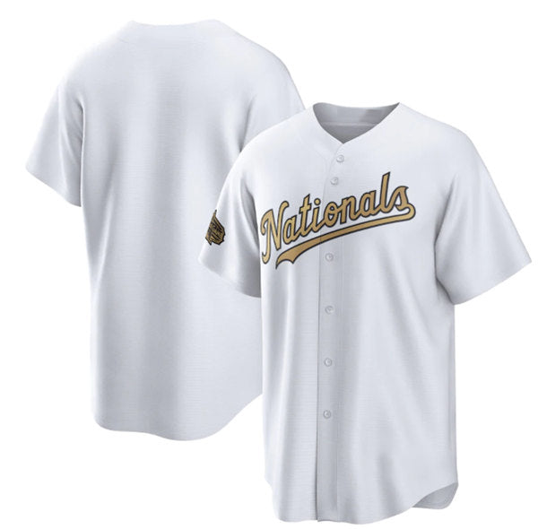 Washington Nationals Blank White Fedasgoge 2022 All-Star Cool Base Stitched Jersey