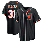 Detroit Tigers #31 Riley Greene Black Fedasgoge Out Stitched Jersey