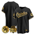 Baltimore Orioles Black Gold Fedasgoge 30th Anniversary of 2131 Home Game Blank Player Stitched Jerseys