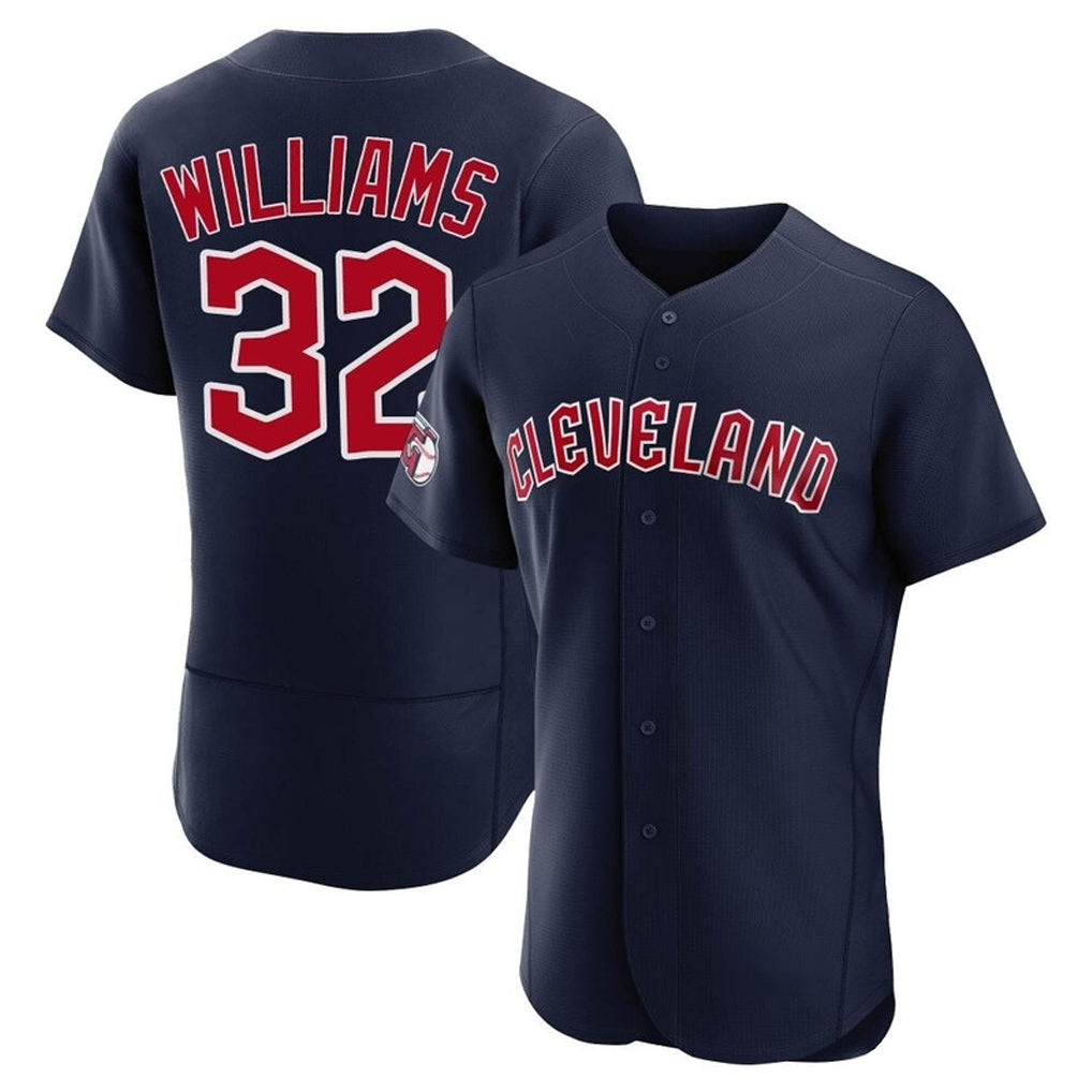 Cleveland Guardians #32 Gavin Williams Player Navy Fedasgoge Limited Elite Home Stitched Jerseys