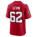 A.Falcons #62 Corey Levin Red Fedasgoge Team Game Jersey