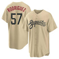 Arizona Diamondbacks #57 Eduardo Rodriguez Player Tan Fedasgoge City Connect Home Game Stitched Jerseys