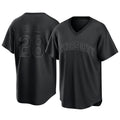Kansas City Royals #28 Kyle Isbel Player Black Fedasgoge Fashion Game Stitched Jerseys
