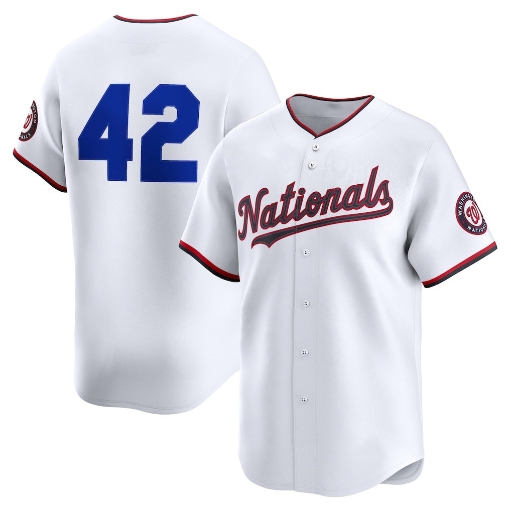 Washington Nationals #42 Jackie Robinson White Fedasgoge Home 2025 Day Limited Jersey