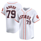 Houston Astros #79 Jose Abreu White Fedasgoge Home Limited Player Jersey