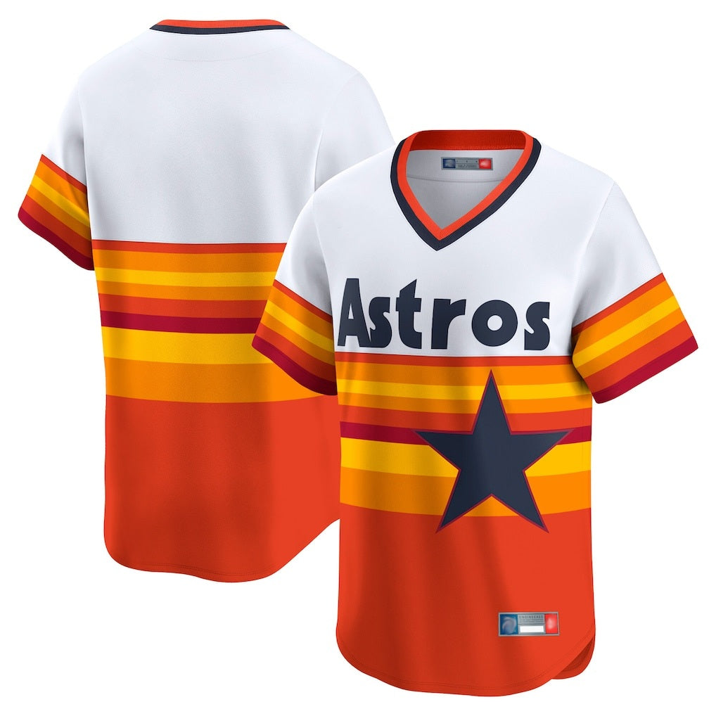 Houston Astros Blank Player Rainbow Cooperstown Collection Fedasgoge T-shirt Stitched Jerseys