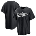 Los Angeles Dodgers Blank Player Black Fedasgoge Pitch Fashion T-shirt Stitched Jerseys