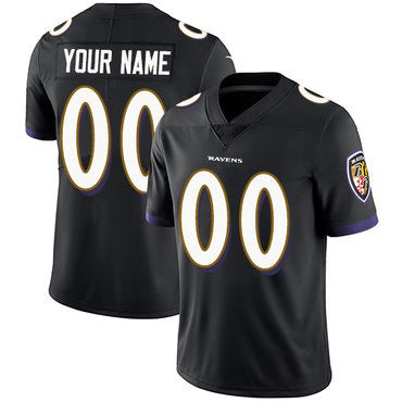 Custom B.Ravens Black Fedasgoge Vapor Untouchable Player Limited Jersey