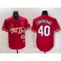 St. Louis Cardinals #40 Willson Contreras Red Fedasgoge 2024 City Connect Limited Stitched Jersey