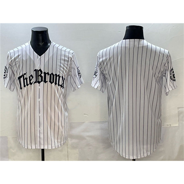 New York Yankees Blank White Fedasgoge Pinstripe 'Gothic Legacy Edition' Vapor Premier Limited Stitched Jersey