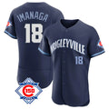 Chicago Cubs #18 Shota Imanaga Player Navy Fedasgoge City Connect 150th Anniversary Limited Elite Home Stitched Jerseys