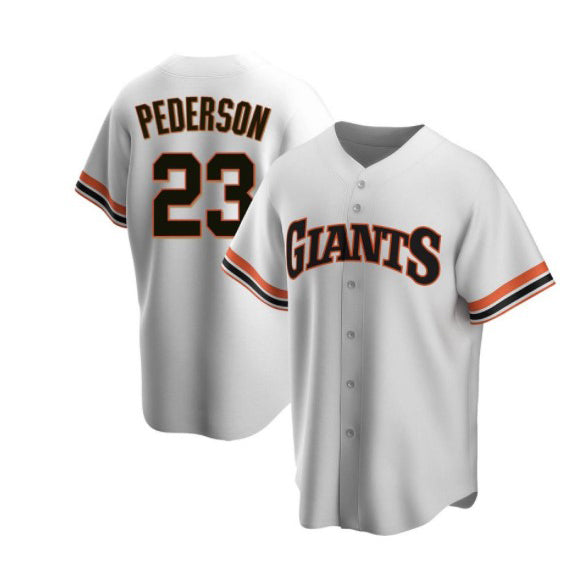 San Francisco Giants #23 Joc Pederson White Fedasgoge Cool Base Stitched Jersey