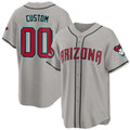 Custom Arizona Diamondbacks 2024 Cool Base Jersey ¨C Gray Fedasgoge
