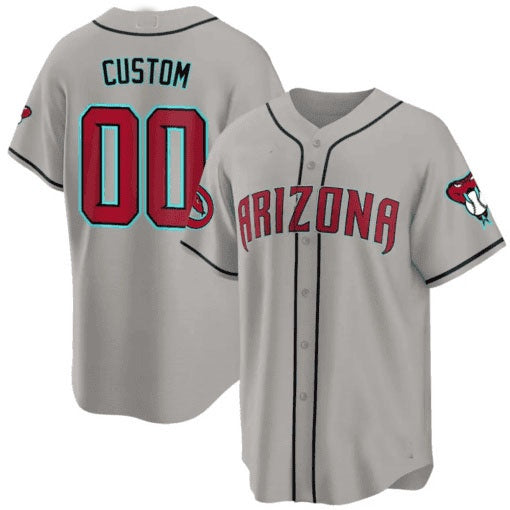 Custom Arizona Diamondbacks 2024 Cool Base Jersey ¨C Gray Fedasgoge