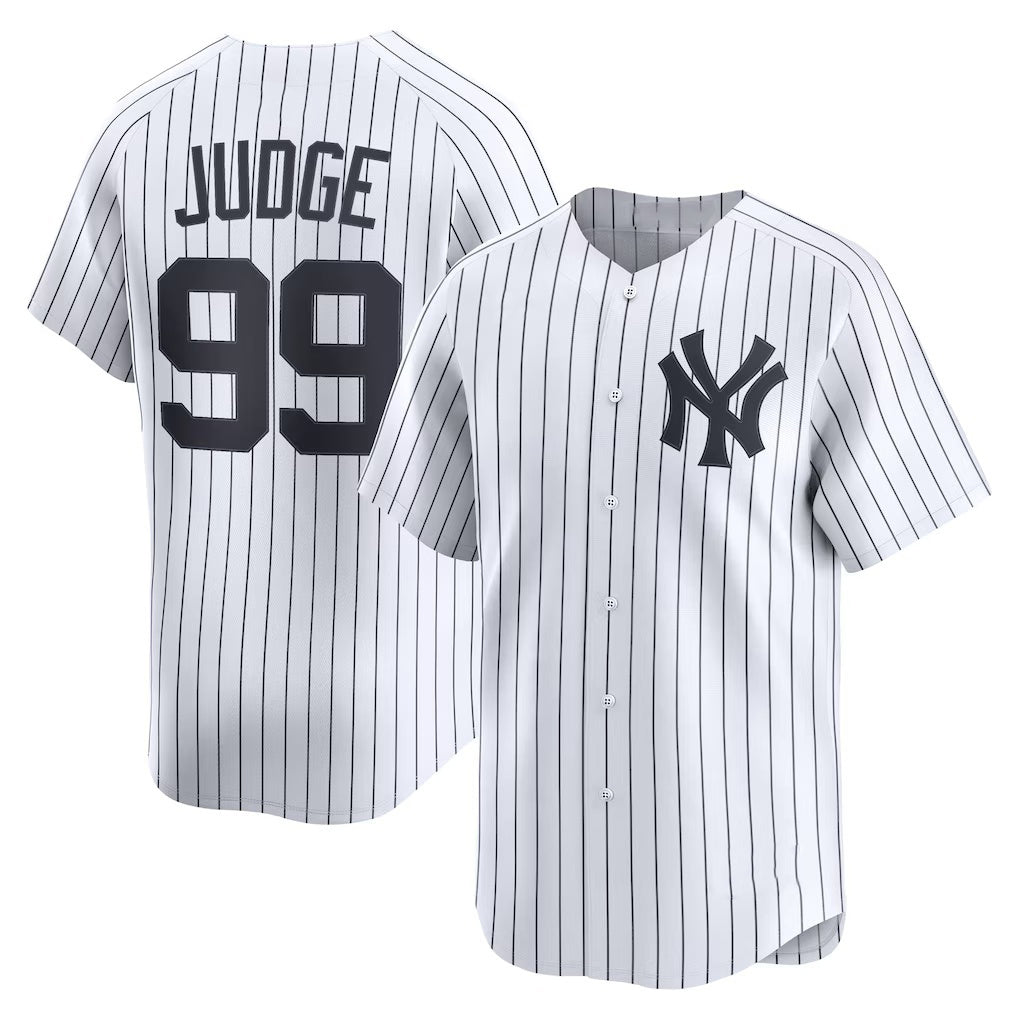 New York Yankees #99 Aaron Judge White Fedasgoge Home Limited Player Jersey 2