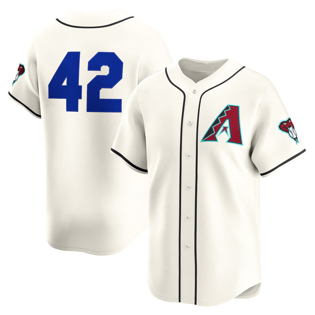 Arizona Diamondbacks #42 Jackie Robinson Cream Fedasgoge Home 2025  Day Limited Jersey