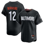 Baltimore Orioles #12 Dylan Beavers Player Black Fedasgoge City Connect Limited Home Game Stitched Jerseys