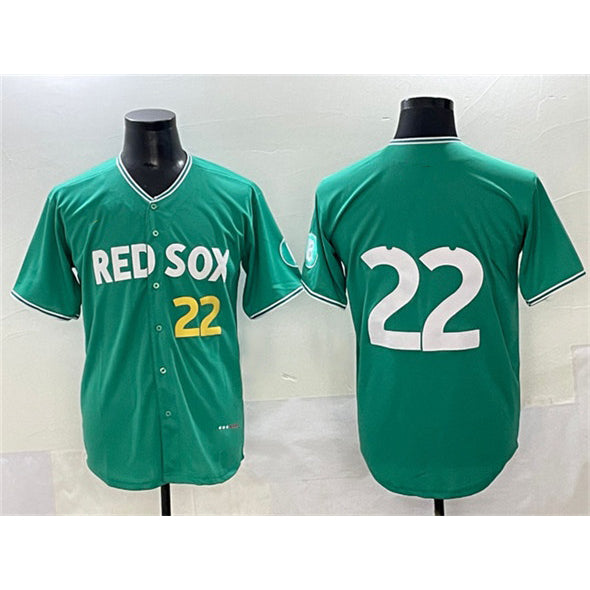 Boston Red Sox #22 Garrett Whitlock Green Fedasgoge 2025 City Connect Limited Stitched Jersey