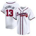 Atlanta Braves #13 Ronald Acuna Jr White FOULKSSHOP Home Limited Player Jersey