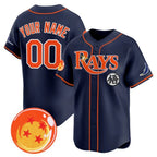 Custom Tampa Bay Rays x Dragon Ball Navy Fedasgoge Vapor Premier Limited Jersey - All Stitched