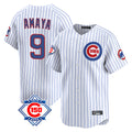 Chicago Cubs #9 Miguel Amaya Player White Fedasgoge 150th Anniversary Limited Home Game Stitched Jerseys
