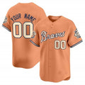 Custom Atlanta Braves Peaches n¡¯ Cream Vapor Premier Limited Jersey ¨C All Stitched-Peaches Fedasgoge