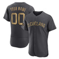 Custom Cleveland Guardians Active Player Gray Fedasgoge Alternate Limited Stitched Jersey