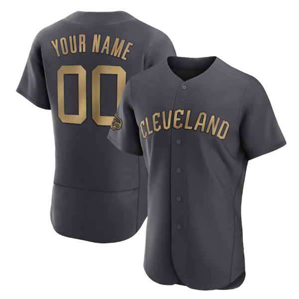 Custom Cleveland Guardians Active Player Gray Fedasgoge Alternate Limited Stitched Jersey
