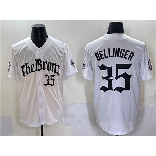 New York Yankees #35 Cody Bellinger White Fedasgoge 'Gothic Legacy Edition' Vapor Premier Limited Stitched Jersey